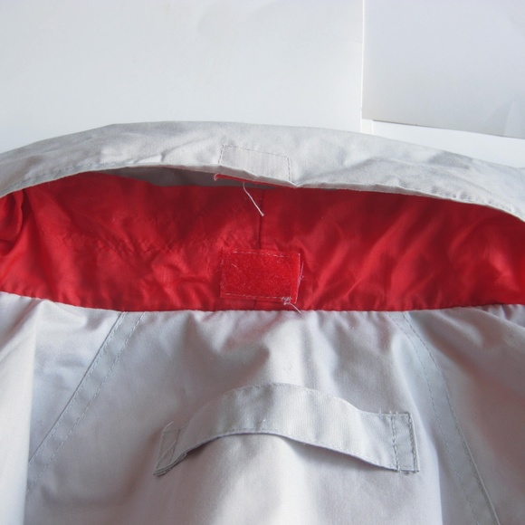 Vintage 90s hidden hood sleeve stripe coat - Picture 7 of 7